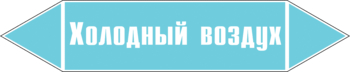 Маркировка трубопровода "холодный воздух" (пленка, 252х52 мм) - Маркировка трубопроводов - Маркировки трубопроводов "ВОЗДУХ" - магазин "Охрана труда и Техника безопасности"